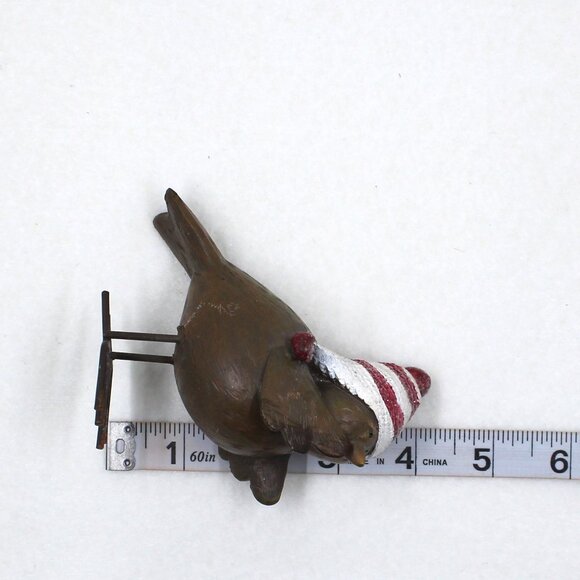Christmas Cap Bird and Hanging Birdhouse For Decoration - Picture 8 of 10